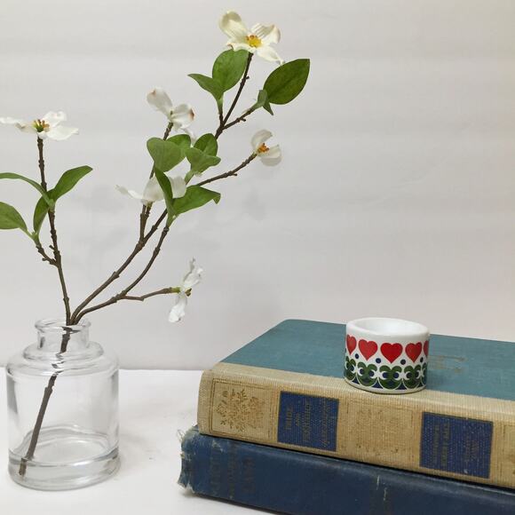 Tiny German MCM Candle Holder Hearts Funny Designs - Picture 2 of 5